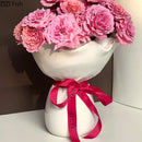 Axyaa Ceramic Flower Vase Hydroponic Decorative Arrangement Bouquet