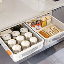 Axyaa Kitchen Cabinet Organizer Tray with Slide-Out Drawer and Handle