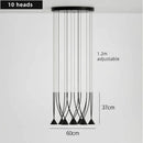 Axyaa Minimalist LED Chandelier: High-End Decor for Coffee Shop, Bedroom, Staircase & Restaurant