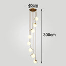 Axyaa Nordic Stair Chandelier, Living Room Pendant Lights, Ceiling Light, Indoor Lighting