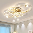 Axyaa Crystal LED Chandelier Modern Lighting Fixture Art Decor Hotel Villa Restaurant