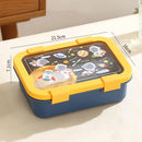 Axyaa Cartoon Plastic Lunch Box & Soup Bowl Set