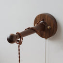 Axyaa Ceramic Wood Brass LED Wall Lamp Sconce Home Decor Arandela Mirror Light
