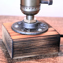 Axyaa Retro Wood Desk Lamp Creative Art Night Light