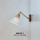 Axyaa Green Glass Wall Lamp Modern Nordic Bedroom Sconce LED Lighting
