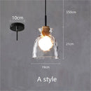 Axyaa Retro Glass Pendant Light for Dining Table Bar Counter Bedroom décor