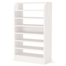Axyaa 8-Tier Wooden Shoe Rack Organizer, Shoe Storage Cabinet
