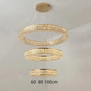 Axyaa Crystal Pendant Chandelier for Modern Luxury Decor, LED, Gold/Silver Finish