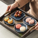 Axyaa Dim Sum Plate Set for Exquisite Tea and Desserts