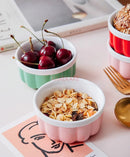 Axyaa Ceramic Cutlery Set with Lid, Seasoning Bowl, Baking Bowl, and Fresh-keeping Small Bowl
