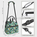 Axyaa Corgi Dogs Thermal Lunch Bag Insulated Tote with Shoulder Strap