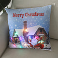 Axyaa LED Santa Claus Cushion Cover: Festive Light-Up Pillowcase for Home Decor