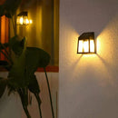 Axyaa Solar Wall Light Outdoor Waterproof Pathway Fence Lamp Yard Decoration
