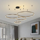 Axyaa Modern Circular Ring Chandeliers for Indoor Living Room Décor