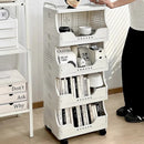 Axyaa Multi-layer Floor-standing Bookcase with Wheels