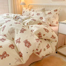 Axyaa Queen Bedding Set - Reactive Printed Polyester Duvet Cover, Bed Sheet & Pillowcase