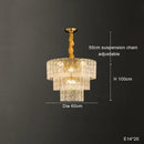 Axyaa Copper Chandelier: Elegant Minimalist Lighting for Living Room, Dining Room, Bedroom