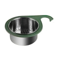 Axyaa Sink Drain Basket Stainless Steel Filter Shelf Kitchen Organizer