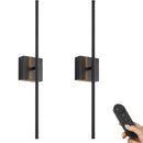 Axyaa LED Makeup Wall Lamp Black Gold Remote Control Indoor Lights