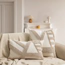 Axyaa Moon Tufted Texture Pillow Case for Home Décor Sofa Couch Bed