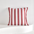 Axyaa Striped Tassel Pillowcase – Red White Plain Cojines Cover