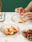Axyaa Transparent Plastic Fruit Tray - Snack and Dry Fruit Placement Tray