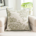 Axyaa Chenille Flower Pillow Cover 45X45 - European Style Decor for Home