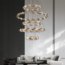 Axyaa Crystal Chandelier Ceiling Light | Luxury Living Room Bedroom Pendant Lamp