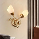 Axyaa LED Glass Dual Head Wall Lamp for Bedrooms and Living Rooms