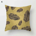 Axyaa Gold Leaf Print Pillow Cover for Home Sofa Decor
