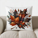 Axyaa Autumn Maple Leaves Pillow Cover for Sofa Bedroom Car - Home Decor