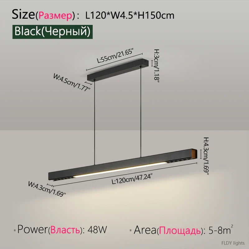 Nordic Modern Chandelier by Axyaa - LED Dining Bar Kitchen Office Lamp