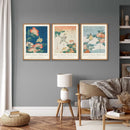 Axyaa Japanese Minimalist Canvas Art Prints Set for Home Decor