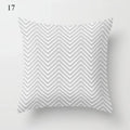 Axyaa Grey Family Pillowcase Square Cushion Cover for Home Office