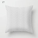 Axyaa Grey Family Pillowcase Square Cushion Cover for Home Office