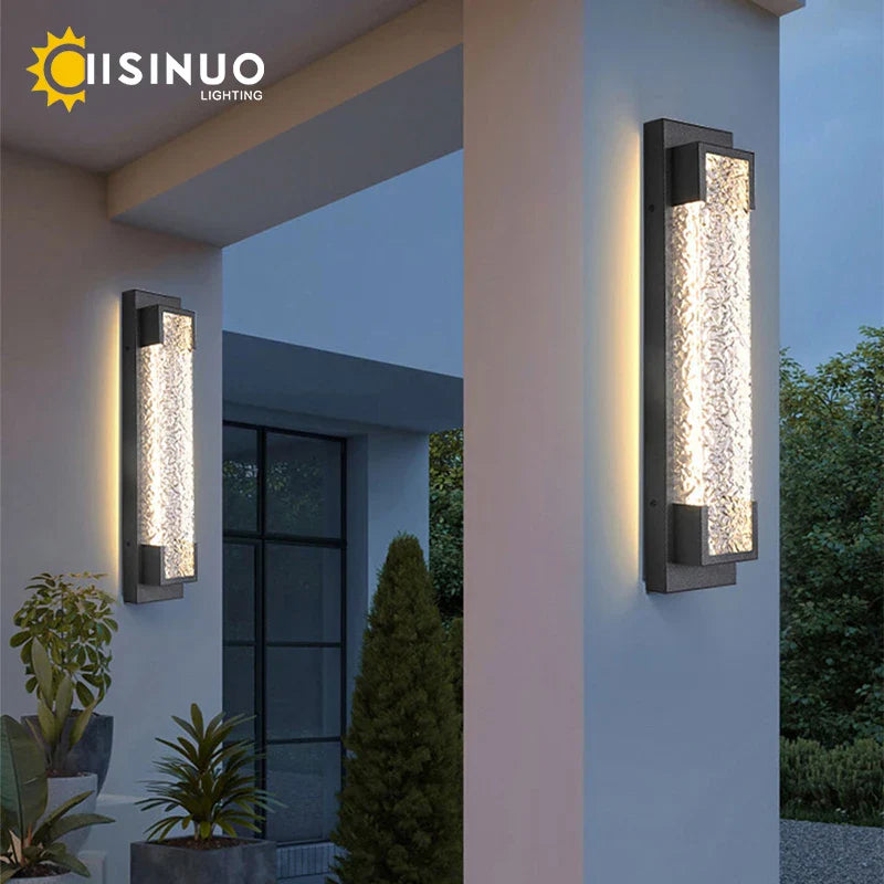 Axyaa Stainless Steel LED Outdoor Wall Sconce for Villa Garden Decoration