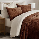 Axyaa King Size Velvet Quilt Set: Luxurious Soft Bedding, Lightweight Comforter for All Seasons