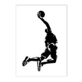 Axyaa Basketball Canvas Poster: Abstract Wall Art for Gym, Bedroom, Living Room