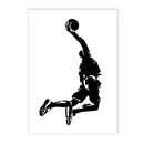 Axyaa Basketball Canvas Poster: Abstract Wall Art for Gym, Bedroom, Living Room