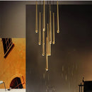 Axyaa Gold Led G9 Pendant Chandelier for Modern Home Decor
