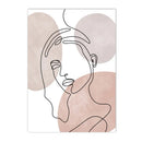 Axyaa Abstract Woman Face Line Couple Canvas Painting Sexy Body Poster Bedroom Decor