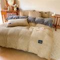 Axyaa Velvet Duvet Cover Set - Warm & Cozy Bedding for Twin Queen King