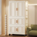 Axyaa 70cm Foldable Storage Cabinet with Wheels for Bedroom/Living Room/Study