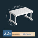 Axyaa Closet Stackable Tension Shelf Organizer Kitchen Cabinet Wardrobe Rack