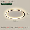 Axyaa LED Ceiling Light with Remote Control - Modern Living Room Bedroom Dining Fixture