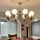 Axyaa Wabi Sabi Wood Chandelier: Elegant Nickel LED Pendant Light for European Home Decor