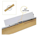 Axyaa Nordic Solid Wood Rotatable LED Wall Lamp for Bedroom Hotel Room