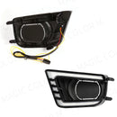 Axyaa LED DRL Fog Lights for Toyota Tacoma 2012-2015 - Front Bumper Driving Turn Signal