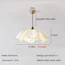 Axyaa Creamy Style E27 Led Pendant Chandelier for French Bedroom & Dining Room