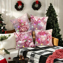 Axyaa LED Christmas Pillowcase with Garland Color Ball Pattern